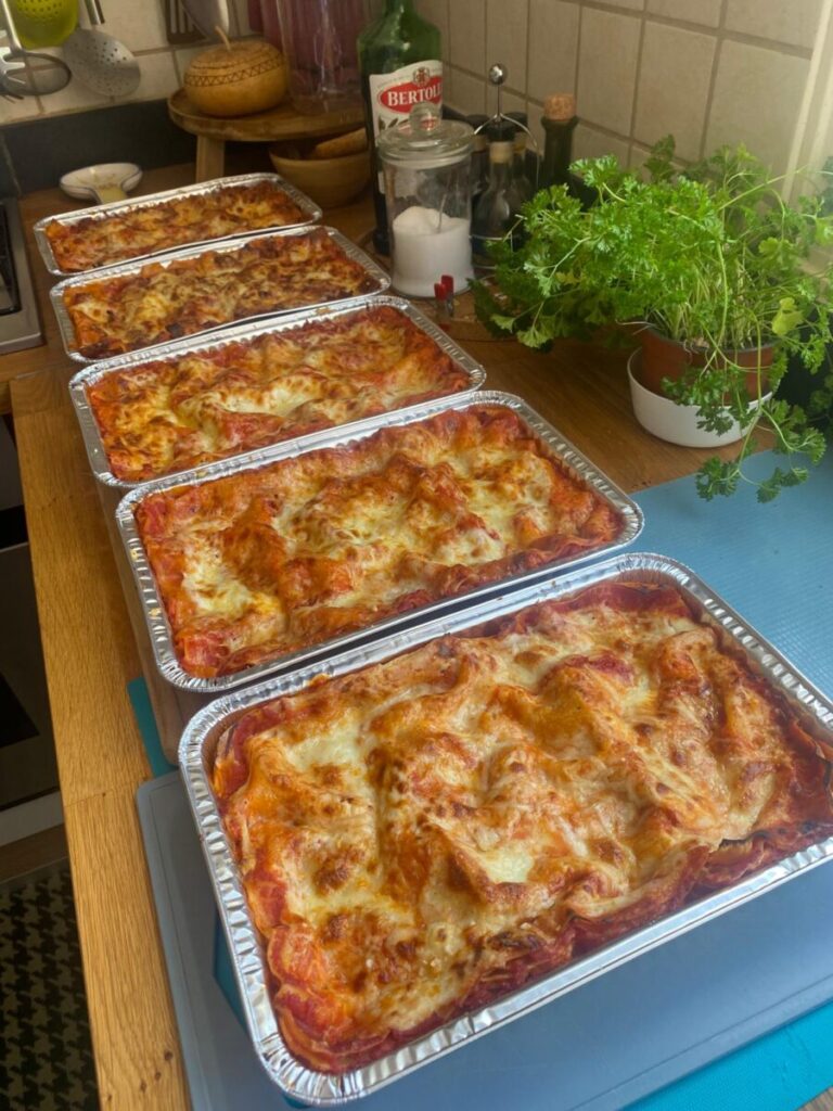 Lasagna voor catering